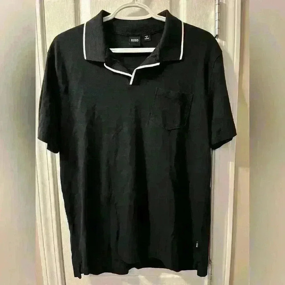 Mens Hugo  Boss Johnny-Collar SS Polo Shirt Large - Picture 1 of 6